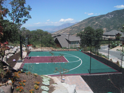 32x40 backyard halfcourt