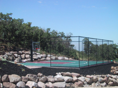 32x40 backyard halfcourt